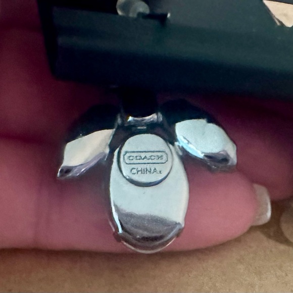 RARE Coach X Michelle Trachtenberg Green & Blue Gemstone Bumblebee Earrings - Picture 9 of 9